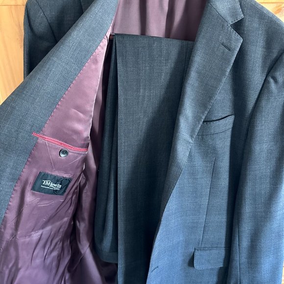 T.M. Lewin Charcoal Grey Suit - Picture 4 of 5